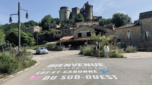 Peinture naturelle au sol une publicité propre et éphémère